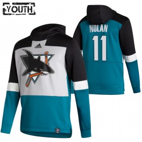 San Jose Sharks Owen Nolan 11 2020-21 Reverse Retro Hoodie Sawyer - Kinderen